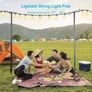 Outdoor String Light Poles, 9FT Metal Patio Light Poles Post for Outside with Fork for Outside Hanging Backyard Garden, Deck Lighting Stand for Parties, Wedding, Halloween Party Decor -2Pack by GreenHaven Gardens