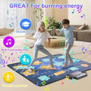 2Player Dance Mat for Kids, Electronic Double Dance Mixer Rhythm Step Play Mat,Dance pad Game Toys Music for Girls Boys,Christmas/Festival/Birthday Gifts for Kids,Age 3 4 5 6 7 8 9 10 11 12+ Year Old by TinyTreasures Baby Boutique
