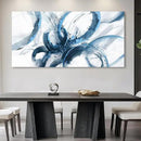 Large Canvas Wall Art Blue Abstract Pictures Wall Art for Living Room Paintings for Wall Decorations Bedroom Decor Aesthetic Framed Office Artwork Wall Decor 29×58in by CozyNest Decor