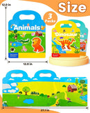 Reusable Sticker Book for Toddlers 2-4 Years, Stickers for Kids, Toddler Sticker Book Ages 1-3, Toddler Craft Activities, Toddlers Travel Toys Ages 2+ Boy Girl Birthday Gifts by TinyTreasures Baby Boutique