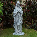 Virgin Mary Praying Statue 31.49 Inch Tall Outdoor Garden Religious Garden Statue Mary Statue Outdoor Yard Patio Deck Home Entryway Hallway Sculpture Magnesium Oxide Stone by GreenHaven Gardens