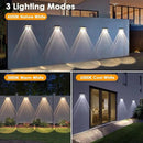 9 Pack Solar Fence Lights Outdoor, LED Dusk to Dawn Waterproof Deck Lights for Outside Step Wall Porch Patio Garden Decor (3000K/4500K/6000K) by GreenHaven Gardens