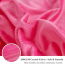 XeGe Luxury Faux Fur Throw, Hot Pink Soft 50x60 Fluffy Blanket, Shaggy Plush Decorative Couch Throw, Cute Furry Fuzzy Office Lap Blanket for Bed Bedroom Living Room, Hot Pink by CozyNest Decor
