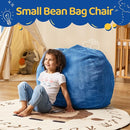 Bean Bag Chairs Teardrop Bean Bag Chair Beanbag Chair with Memory Foam Filled Machine Washable Cover for Living Room, Bedroom (Small,Blue) by TinyTreasures Baby Boutique