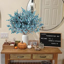 Sggvecsy 15 Pcs Babys Breath Artificial Flowers Gypsophila Bouquets Bulk Real Touch Fake Silk Flowers for Home DIY Floral Arrangement Table Centerpiece Fall Thanksgiving Autumn Decoration (Fall Blue) by CozyNest Decor