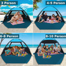COMMOUDS Beach Tent Sun Shade for 3/4-5/6-7/8-10 Person, UPF 50+ Beach Sun Shelter Canopy Tent, Lightweight, Easy Set Up and Carry by TinyTreasures Baby Boutique
