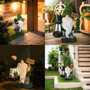 Garden Gnome Statue Solar Light Outdoor Decorations Figurine Welcome Sign with Lantern Sculpture Garden Decor Lawn Patio Yard Porch Outside Housewarming Gifts for Women Mom Grandma by GreenHaven Gardens