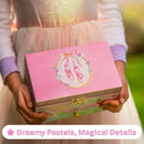 Jewelkeeper Jewelry Box for Girls - Spinning Ballerina Doll to Swan Lake Tune Music Box - Pink Jewelry Boxes for Girls with 2 Drawers - Ideal for Storing Necklaces and Bracelets - 7Lx5Hx6W Inches by TinyTreasures Baby Boutique
