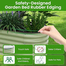 6.5X2X1.4 FT Raised Garden Bed for Outdoors - Galvanized Planter Raised Beds, Metal Planter Box for Vegetables,Flowers, Herbs, and Succulents(Light Green) by GreenHaven Gardens
