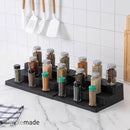 SIMPLEMADE 3-Tier Spice Rack Organizer - Versatile Storage Shelf for Kitchen, Bathroom, Bedroom & Office, Set of 2, Expandable Black by CozyNest Decor