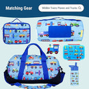 Wildkin 12-inch Kids Backpack – Padded, Adjustable, Ideal for Daycare & Travel - Trains, Planes, and Trucks by TinyTreasures Baby Boutique