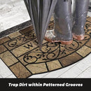 Durable Welcome Door Mats, 24"x36" Heavy-Duty Large Welcome Mat for Front Door with Non-Slip Rubber Backing, Door Mats for Outside Entry High Traffic Area（Leaves） by CozyNest Decor