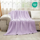 EMME Cotton Blanket Twin XL for Bed Soft Muslin Blankets 66"x90" Lightweight Breathable Layering Bedspread Coverlet All Season Gauze, Lavender by CozyNest Decor