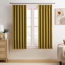 KEQIAOSUOCAI Yellow Pinch Pleated Curtains 63 Inch Length 2 Panels Set Noise Cancelling Window Drapes for Nursery Bedroom Living Room 40x63 by TinyTreasures Baby Boutique