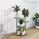 Plant Stand Indoor 4 Tier 5 Potted Multiple Flower Pot Holder for Patio Garden Balcony Living Room Corner (4 Tier Black+Rustic Brown) by GreenHaven Gardens