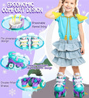 Adjustable Roller Skates for Kids Girls Ladies with Light Up Flash LED Wheels(Age 3-9),Three-Point Type Balance,Gift Box Packing for Toddlers,Children by TinyTreasures Baby Boutique