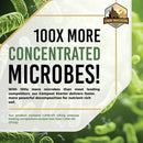 Compost Starter - 100x Concentrated All Natural Compost Accelerator for Countertop Kitchen Bin - Odor-Free, Fast-Acting Microbial Formula - Approximately 73 Scoops by GreenHaven Gardens