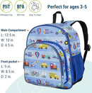 Wildkin 12-inch Kids Backpack – Padded, Adjustable, Ideal for Daycare & Travel - On the Go by TinyTreasures Baby Boutique