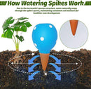 Terracotta Self Watering Spikes, 4 Pack Watering Globes for Indoor Outdoor Plants, Slow Release Plant Self Watering Planter Insert Devices for Travel, Vacation, Garden Care, Cute Small Ball Shape by GreenHaven Gardens