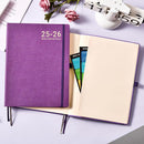 Planner 2025-2026 - JUL 2025 - JUN 2026, Academic Planners 2025-2026, Weekly and Monthly planner, 8.5" x 11", Leather Cover Planners with Thick Paper, Back Pocket with Notes Pages, Purple by TinyTreasures Baby Boutique