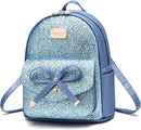 I IHAYNER Girls Bowknot Cute Leather Backpack Mini Backpack Purse for Women by TinyTreasures Baby Boutique