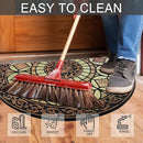 CHICHIC Entrance Door Mat Large 18 x 30 Inch Entry Way Doormat Front Door Rugs Outdoors Heavy Duty Welcome Mat Non Slip Rubber Back Low Profile for Garage, Patio, High Traffic Area, Semicircle by CozyNest Decor
