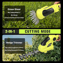 KITLUCK 8V Cordless 2-in-1 Grass Shear & Hedge Trimmer,Handheld Electric Grass Trimmer Hedge Shears/Grass Cutter Rechargeable,2000mAh Battery for Yard, Garden, Lawn Care by GreenHaven Gardens
