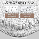 JOYMOOP Flat Mop Pads, Microfiber Mop Cleaning Pads, Washable Pads, Pads Replacement for Flat Mop or Mop Bucket Set, Pack of 4 Refills 13inch - Grey by CozyNest Decor