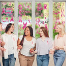 9 Sheets Breast Cancer Awareness Window Clings, 77 Kinds of Pink Window PVC Stickers for Pink Ribbon Decorations, Hope Fight Cancer Theme Windows Decals for Glass Home Decor Supplies by CozyNest Decor