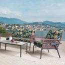 LVTXIII Outdoor/Indoor Deep Seat Cushion Patio Seat and Back Cushion Set All-Weather Replacement Chair Cushion for Wicker Chairs and Garden Furniture Decoration, 24"x24"x4", Peacock Blue by GreenHaven Gardens