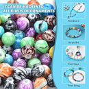 Glass Beads for Jewelry Making,1400Pcs Over 120 Different Pattern Beads Bulk, Include Crystals Beads, Crackle Beads, Letter Beads, Bicone Bead, Spacer Beads for Bracelet Earring Necklace DIY Crafts by TinyTreasures Baby Boutique
