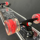 Clear Longboard Skateboard - Transparent Acrylic Long Boards with Light-Up LED Wheels for Smooth Rides - Ride The Streets in Style with Longboard Built for Beginners & Pros Alike by TinyTreasures Baby Boutique