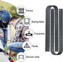 DTANX 12 Pack 12 Inch Rebar Stakes Heavy Duty Trampoline Anchors, Garden Stakes Tent Stakes Steel Ground Anchors, Black by CozyNest Decor