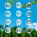 Bird Deterrents for Outside Owl Bird Scare Discs 3D Shiny Helix Wind Spinners, Reflective Bird Reflector & Stainless Steel Outdoor Garden Décor Sculpture Ornaments, Scare Birds Away from Yard Patio by GreenHaven Gardens