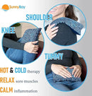 SunnyBay Small Microwave Heating Pad, Microwavable Versatile Cold/Heated Neck and Shoulder Wrap for Back Pain and More, Moist Heat Cotton-Fleece Pad with Flax Seed Filling, 6x11 in, Royal Flowers by CozyNest Decor