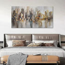 New York City Wall Art - Modern Abstract Wall Art for Living Room, Office & Bedroom Cityscape & Paintings for Bedroom brooklyn bridge Wall Art Pictures Wall Decor Chicago Artwork for Walls 24×48IN by CozyNest Decor