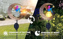 Moon Fairy Solar Garden Lights, Outdoor Decor Pathway Lights, LED Lawn Decor Lights - Gardening Gifts for Women(Moon Fairy Garden Lights) by CozyNest Decor