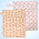 2pcs Travel Waterproof Laundry Bag, Cloth Diaper Wet Dry Bags with Handle & 2 Zipper Pockets, Reusable Washable Dirty Clothes Bag for Baby Adult Travelling Hanging, Bathing Beach Pool Daycare by TinyTreasures Baby Boutique