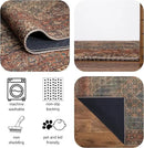 Keen Home Design 2x10 Rug - Machine Washable Runner Rug with Non-Slip Backing, Ideal for Hallway, Entryway, Kitchen, Laundry Room - Vintage, Easy Clean, Durable, Low Pile - (2'6" x 10') by CozyNest Decor