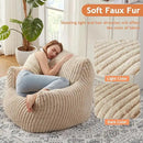 Giant Bean Bag Chairs for Adults with Filling Plush Fluffy Bean Bag Chairs for Teens with Armrests Comfy BeanBag Lazy Couch Sofa Chair for Bedroom Living Room Reading by CozyNest Decor