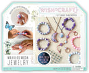 Bright Stripes Wish*Craft Marbled Moon Jewelry Kit – DIY Air-Dry Clay Set for Kids Ages 8+ with Molds, Iridescent Gems, Vibrant Colors, Metal Findings & Storage – Creative Jewelry Gift Set for Girls by TinyTreasures Baby Boutique