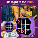3 in 1 Electronic Tic Tac Toe Game, Handheld Digital Tic Tac Toe Bolt Game with Silent Mode, Portable Learing Toy Gift for Kids & Adults, Purple(One Pack) by TinyTreasures Baby Boutique