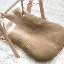 Hooyax Muslin Baby Lounger Cover 1 Pack, 100% Cotton Soft & Breathable Infant Lounger Covers Only for Newborn (Brown) by TinyTreasures Baby Boutique