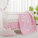 Viviland 3 Pieces Baby Bedding Set for Boy Girls, Baby Bedding Set for Newborn, Infant & Toddler - Unicorn by TinyTreasures Baby Boutique