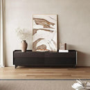 POVISON Fully-Assembled Mid Century Modern TV Stand with Legs, 78.74" Wood Media Console with Adjustable LED Light, Entertainment Center with Storage for Living Room by CozyNest Decor
