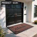 Yimobra Welcome Mat, Heavy Duty Sturdy Door Mats for Home Entrance Outdoor Indoor, Front Doormat for Outside Patio Floor Entry Porch Garage Office, Waterproof, Low Profile, 47X32 Inches, Maroon by CozyNest Decor