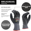 linconson 12 Pack Safety Performance Series Construction Mechanics Wrinkle Latex Work Gloves by GreenHaven Gardens