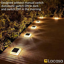 Lacasa Outdoor Solar Light, 4 Pack 30LM IP68 Waterproof Solar Garden Light Auto On/Off Solar Lighting for Stairs Paths Paths Paths Patio Deck Dock, Warm White 2700K by GreenHaven Gardens