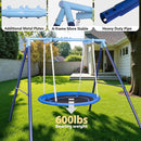 50-Inch Saucer Swing for Kids & Adults - Heavy-Duty 600 lbs Capacity, Indoor & Outdoor Use, Easy Assembly, for Outdoor Fun & Autism Relaxation by TinyTreasures Baby Boutique