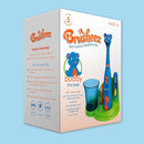 Brusheez Kids’ Electric Toothbrush Set - Safe & Effective for Ages 3+ - Parent Tested & Approved with Gentle Bristles, 2 Brush Heads, Rinse Cup, 2-Minute Timer, & Storage Base (Buddy The Bear) by TinyTreasures Baby Boutique